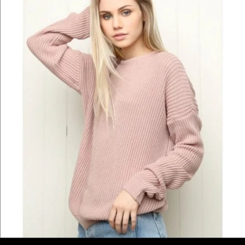 Brandy Melville Pink Ollie Sweater